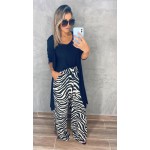 Conjunto Maya 3 Peças Preto/Zebra