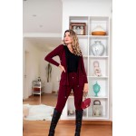 Conjunto Moletinho Marsala/ Preto